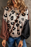 Leopard Colorblock Sweater