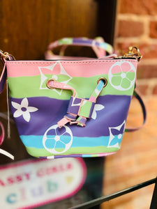 Colorful Logo Girls Purse