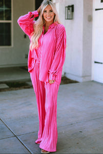 Pink pant set