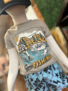 Gone Fishing Boys Tee