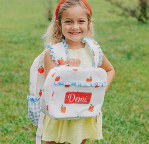 Apples Ruffle Lunch Bag