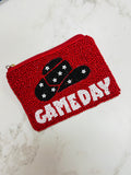 Gameday Hat Beaded Coin Pouch